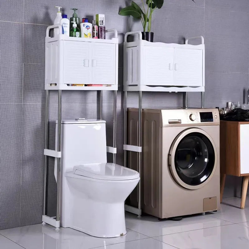 Versatile Multi-Purpose Washing Machine Storage Rack for Laundry Room and Bathroom