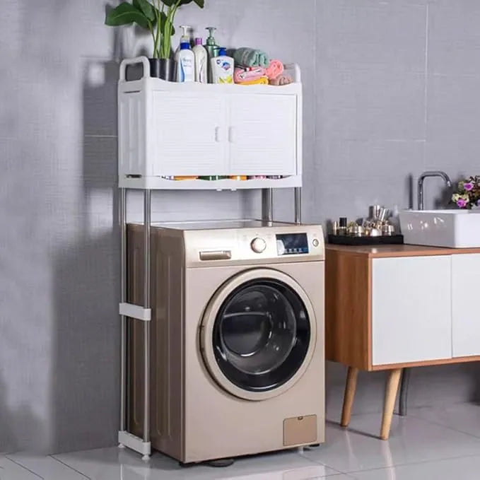 Versatile Multi-Purpose Washing Machine Storage Rack for Laundry Room and Bathroom