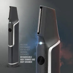 600mAh Rechargeable Hair Trimmer and Body Groomer with Adjustable Comb Settings