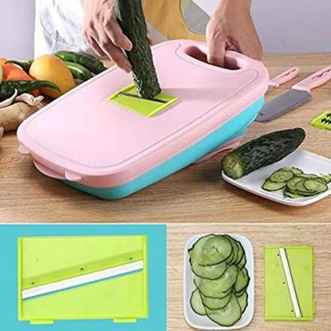 Multifunctional Slicer & Planing Wire Slicer Chopping Board & Drainer Basket