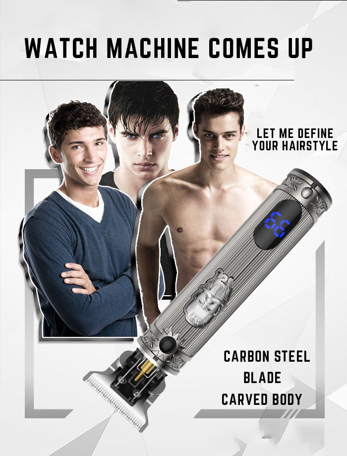 Kemei Professional Rechargeable Hair Clipper with 3 Adjustable Combs - High 1200 mAh Capacity