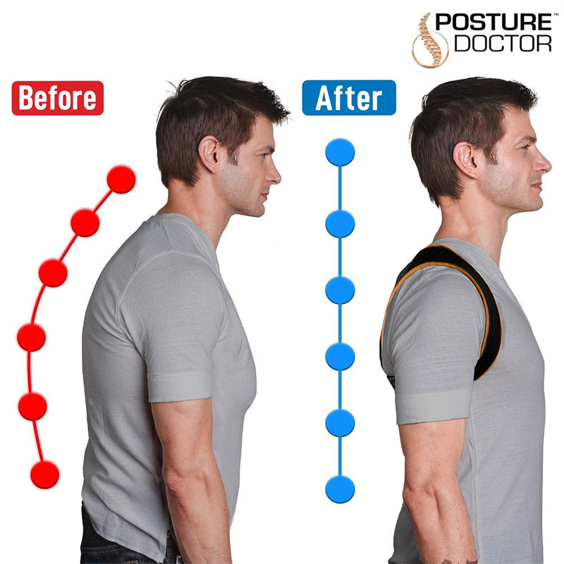 Adjustable Copper Infused Posture Corrector Brace for Back, Neck & Shoulder Support with Anti-Odor Fabric – Lightweight, Breathable & Invisible Under Clothing