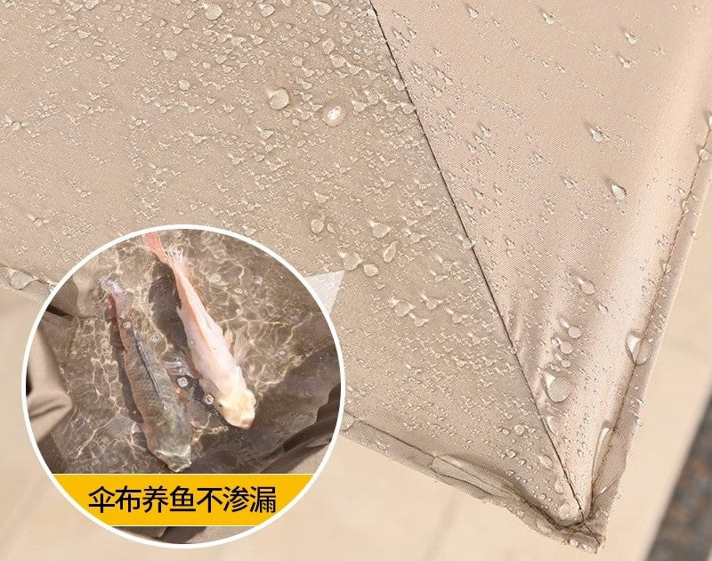 Foldable Cantilever Umbrella for Outdoor & Patio with Heavy-Duty Water Base for Support - 2.5 x 2.5 Metres