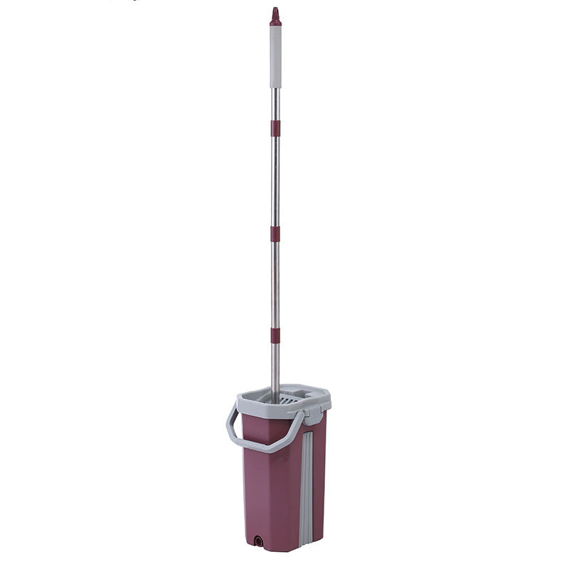 360° Microfiber Flat Mop and Bucket Set with Self-Wringing System - High Absorption, Aluminum Handle & Easy Floor Cleaning