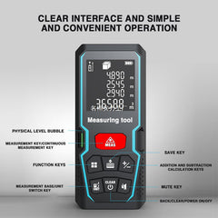 High-Precision Infrared Laser Distance Measuring Meter – 80m Range