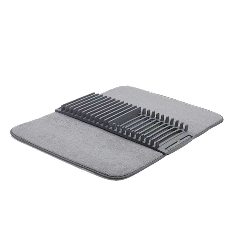Multifunctional Super Absorbent Kitchen Drain Pad with Dish Drying Rack for Pots, Pans, Dishes, Glassware & Cutlery - 60 x 45 cm