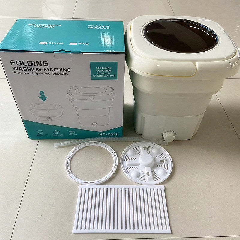 Modern Rechargeable Portable & Foldable Washing Machine with Spinner– 50W