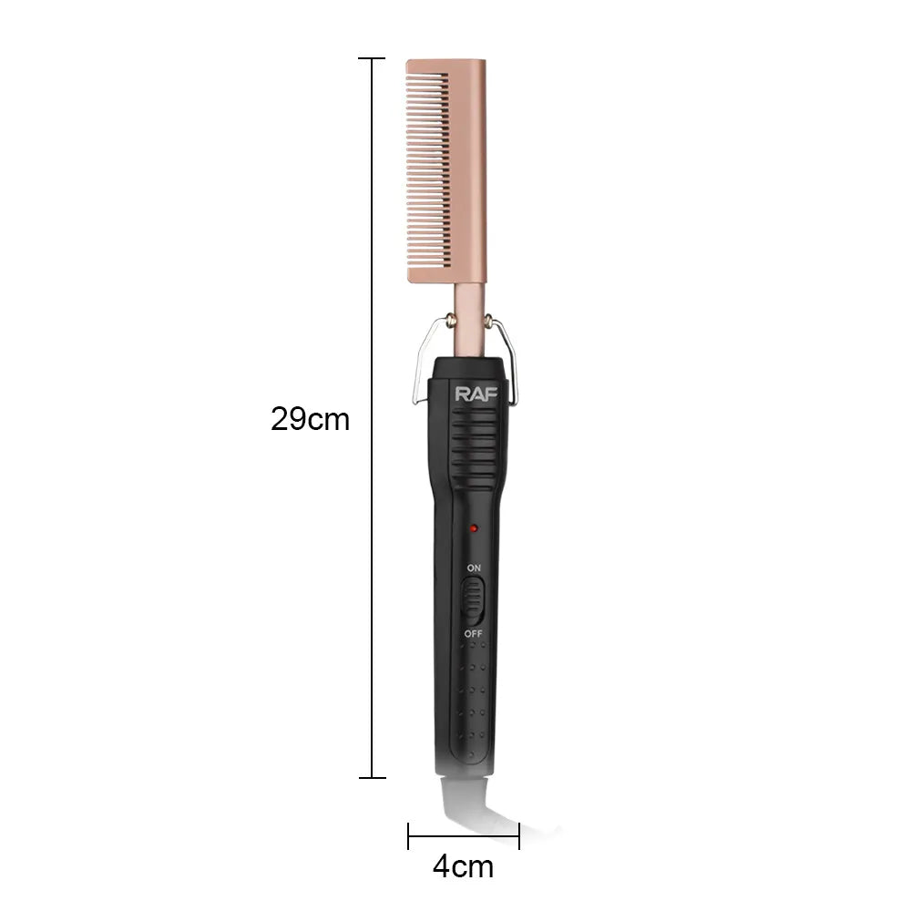 RAF 3-in-1 Hair Straightener Brush Comb - 55W