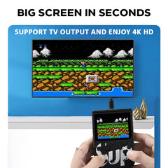 400-in-1 Retro Handheld Game Box Console with 3.0" LCD, TV Output & 6-Hour Battery