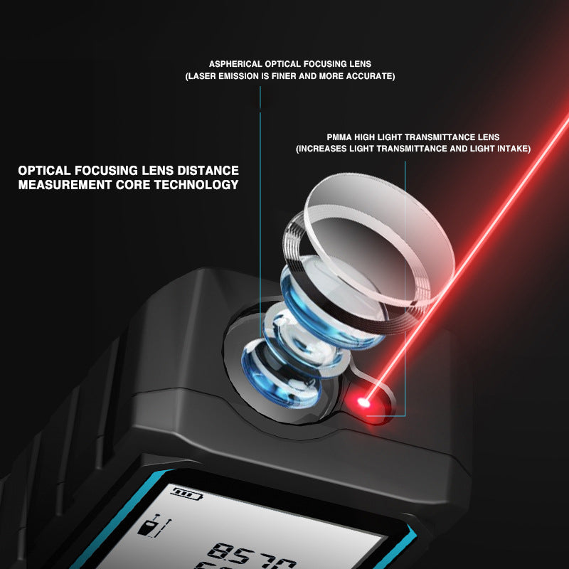 High-Precision Infrared Laser Distance Measuring Meter – 80m Range
