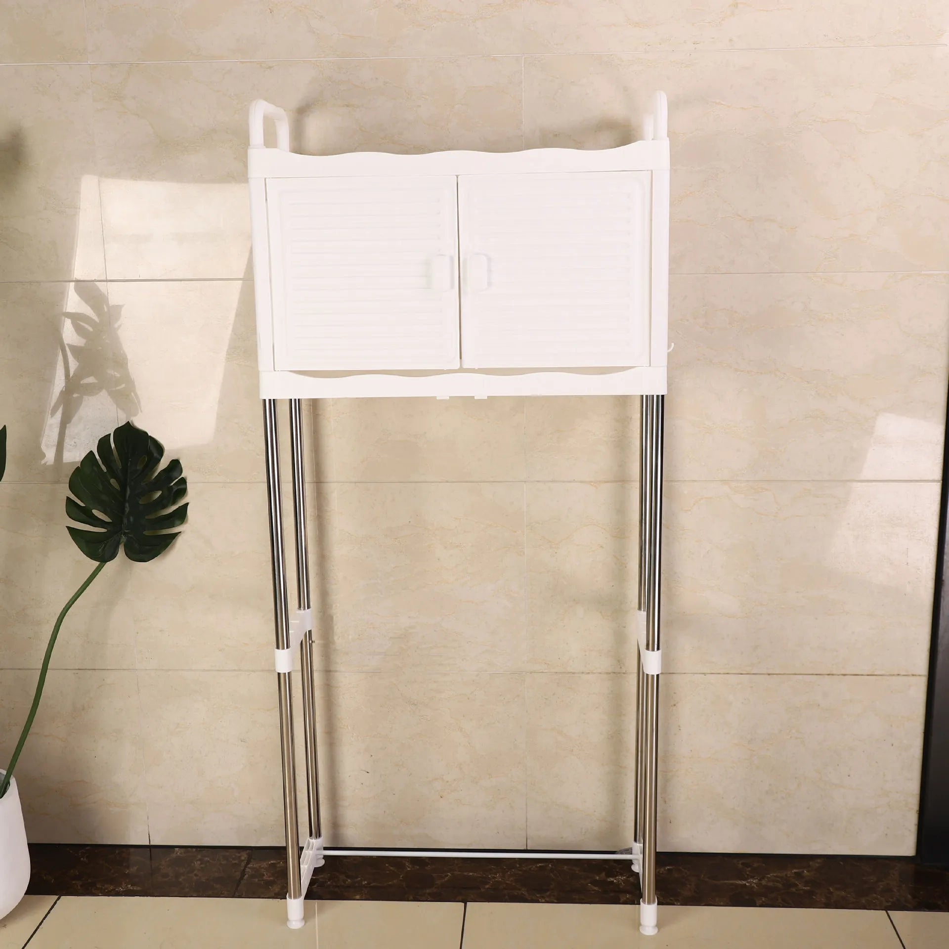 Versatile Multi-Purpose Washing Machine Storage Rack for Laundry Room and Bathroom