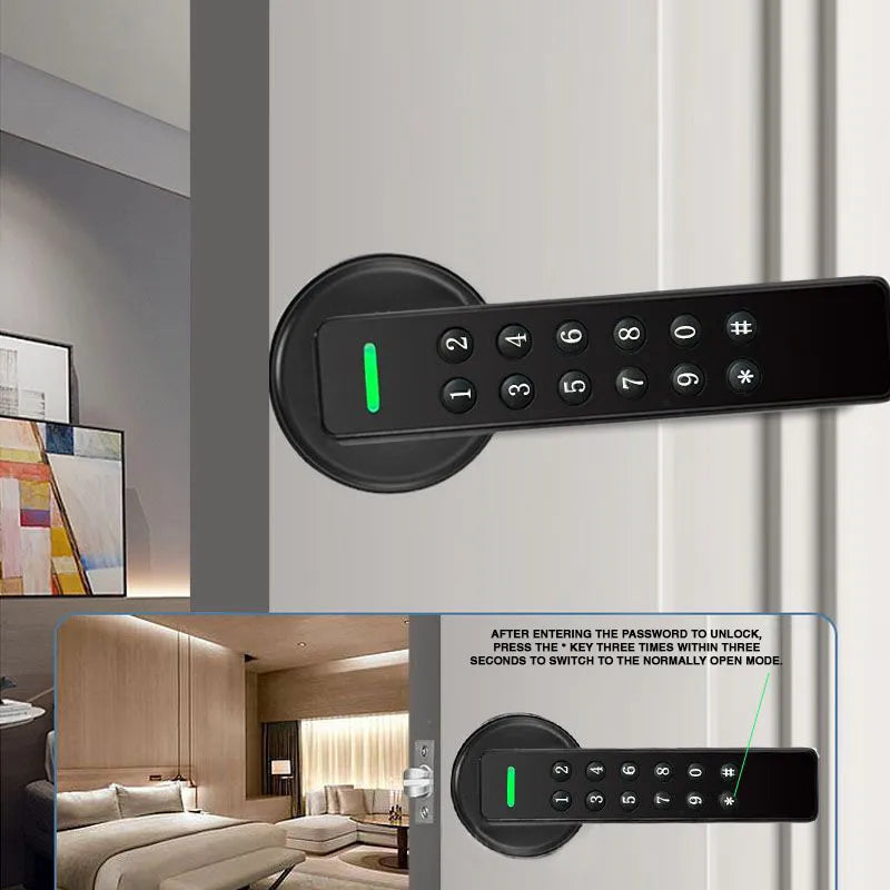 Ospon Advanced Keypad Door Lock with Password, Manual Key & Tuya App Control