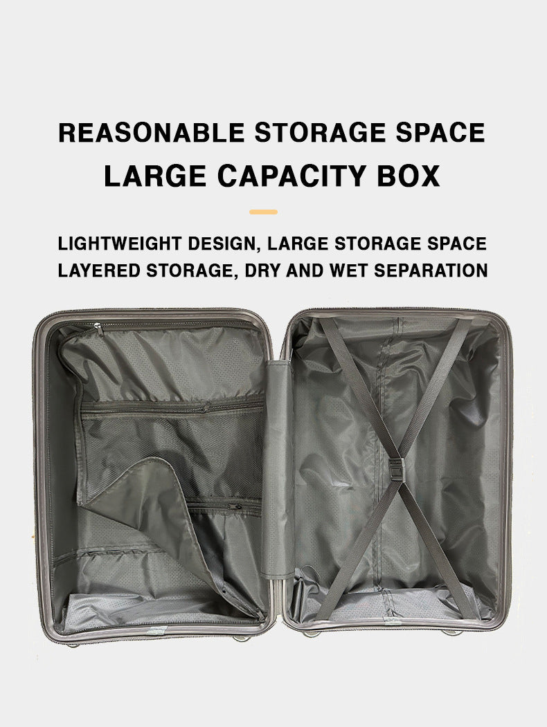 Stylish 4-Piece Travel Luggage Trolley Set with 360° Spinner 8-Wheels Design