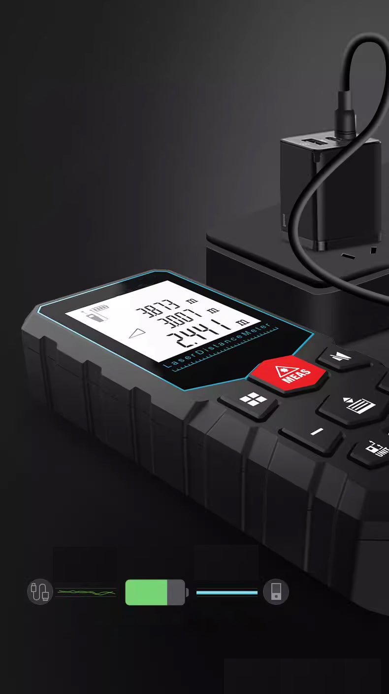 High-Precision Infrared Laser Distance Measuring Meter – 80m Range