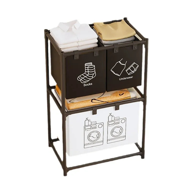 Multi-Layer Foldable Clothes Laundry Basket for Home