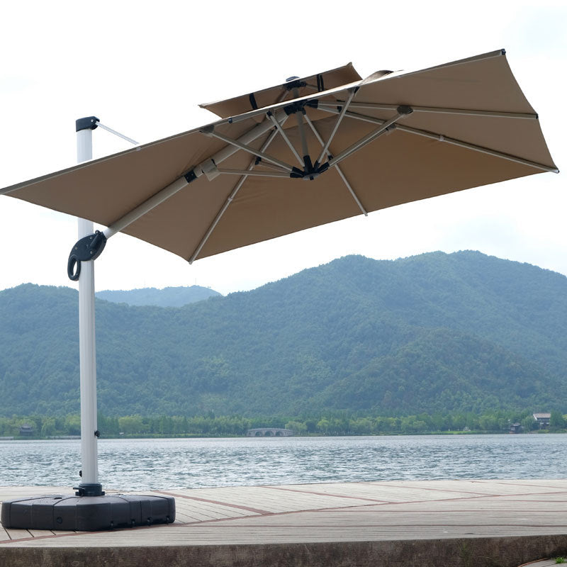 Foldable Cantilever Umbrella for Outdoor & Patio with Heavy-Duty Water Base for Support - 2.5 x 2.5 Metres