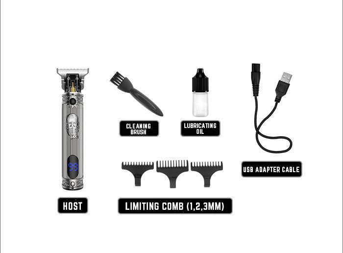 Kemei Professional Rechargeable Hair Clipper with 3 Adjustable Combs - High 1200 mAh Capacity