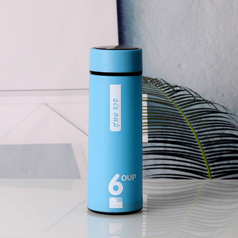 450ml Glass Interior Thermos Flask with Matte Anti-Slip Finish & Leak-Proof Lid – Ideal Vacuum Bottle for Hot & Cold Beverages at Office, Travel & School
