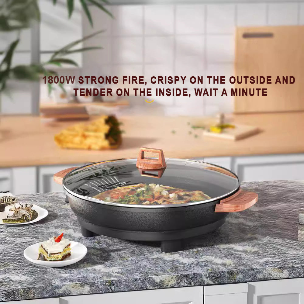 Multi-Functional Electric Baking Tray with Deep Non-Stick Pan for Multipurpose Cooking - 40 CM Size