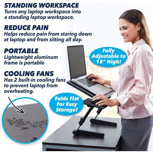 Portable Adjustable Extendable Laptop Desk Stand & Study Table