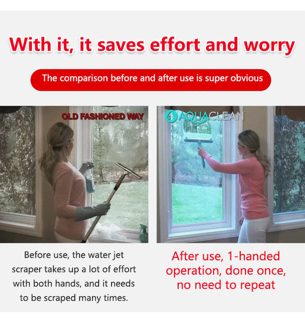 5 Piece Professional Window Cleaning Kit with Scrubber, High Quality Material and Multiple Brush Hea