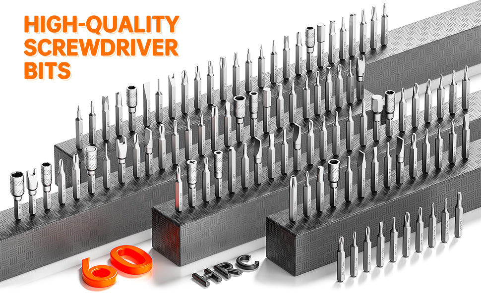 120-in-1 Multifunctional Electric Screwdriver Set with 500mAh Rechargeable Battery, 150RPM Speed, Type-C Charging, Precision Bits & Portable Tool Case