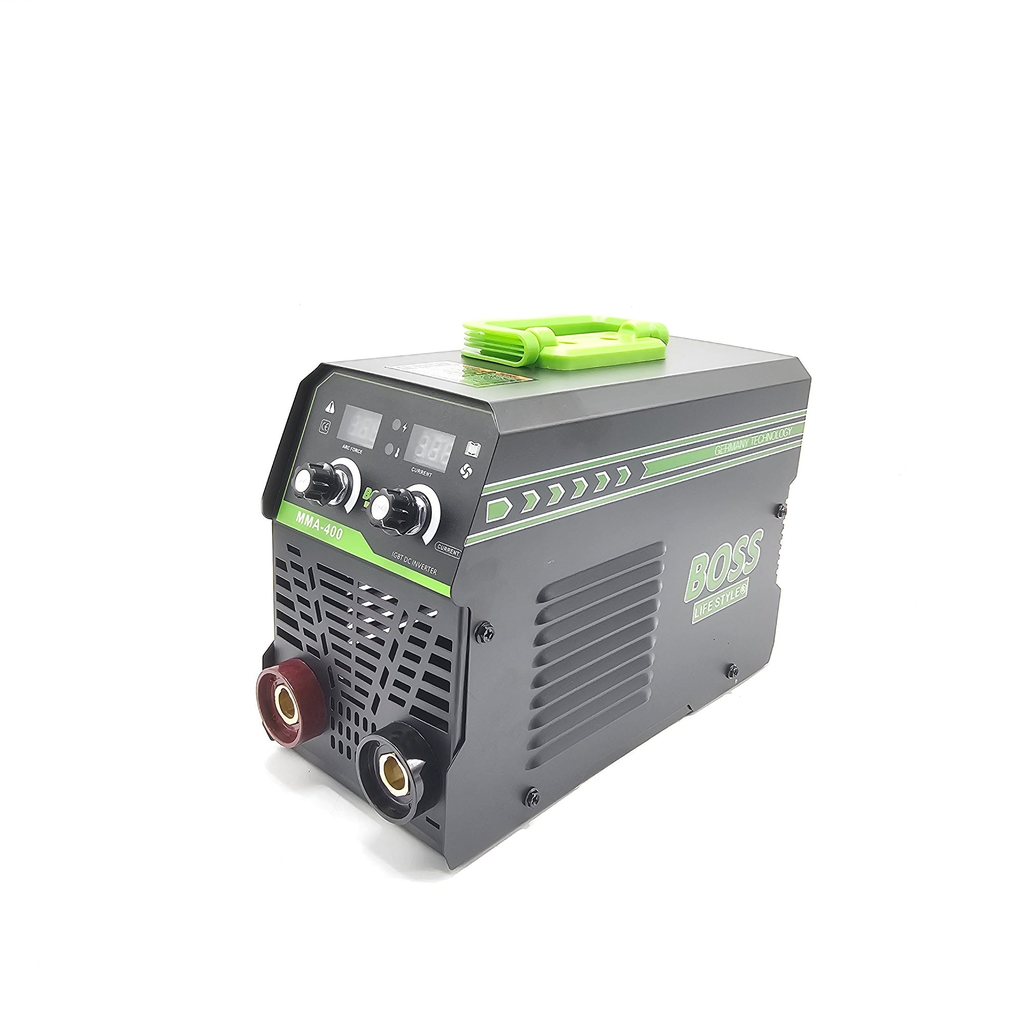 BOSS MMA-400 DC Inverter Welding Machine with Arc Force & Current Control, German Technology, 220V Input, Digital Display, Lightweight with Case