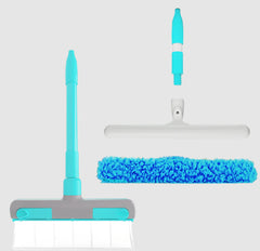 5 Piece Professional Window Cleaning Kit with Scrubber, High Quality Material and Multiple Brush Hea