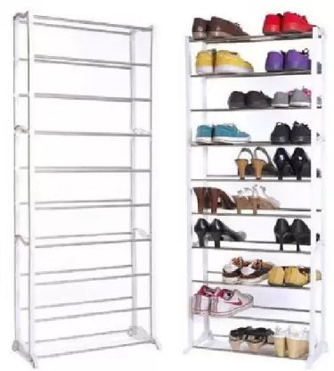 10 Layer Portable Foldable High Quality Shoe Storage Rack for 30 Pairs