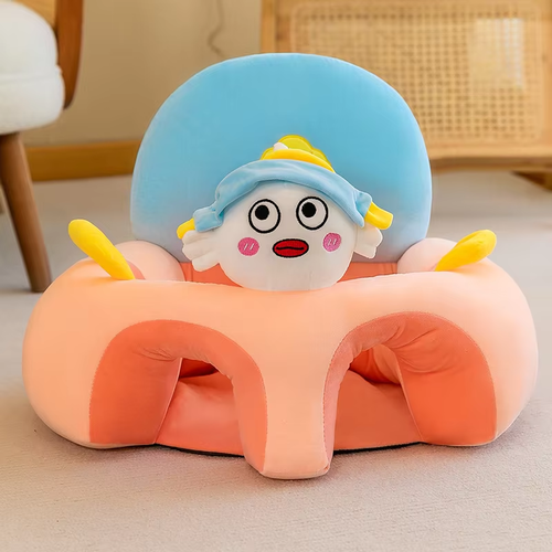 Baby Sitting Non-Slip Plush Memory Foam Practice Chair Sofa with Fall Prevention & High Back Support