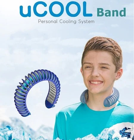 uCool Wearable Personal Cooling Neck Band with Evaporative Technology – Reusable Comfort Flex Band for Adults & Kids, Outdoor, Sports, Work & Hot Weather