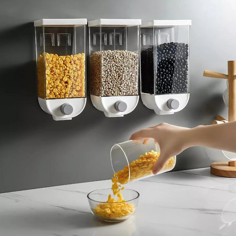 1.5 Litre Wall Mounted Kitchen Cereal & Food Dispenser