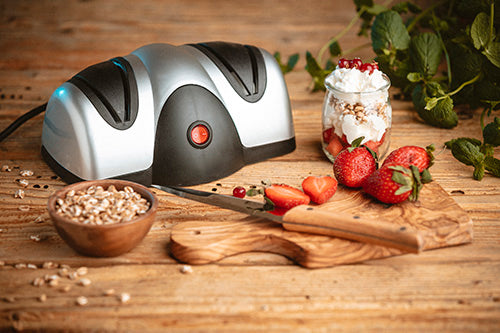 Electric Blade Sharpener for Knives and Blades with Anti-slip Technology