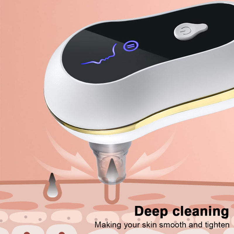Mini Automatic Blackhead Acne Pore Suction Remover & Skin Cleanser with 3 Suction Modes and 5 Multif