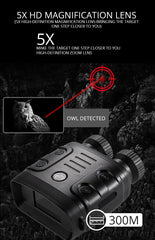 Digital Infrared Night Vision Binoculars with HD Photo & Video Capture & Zooming