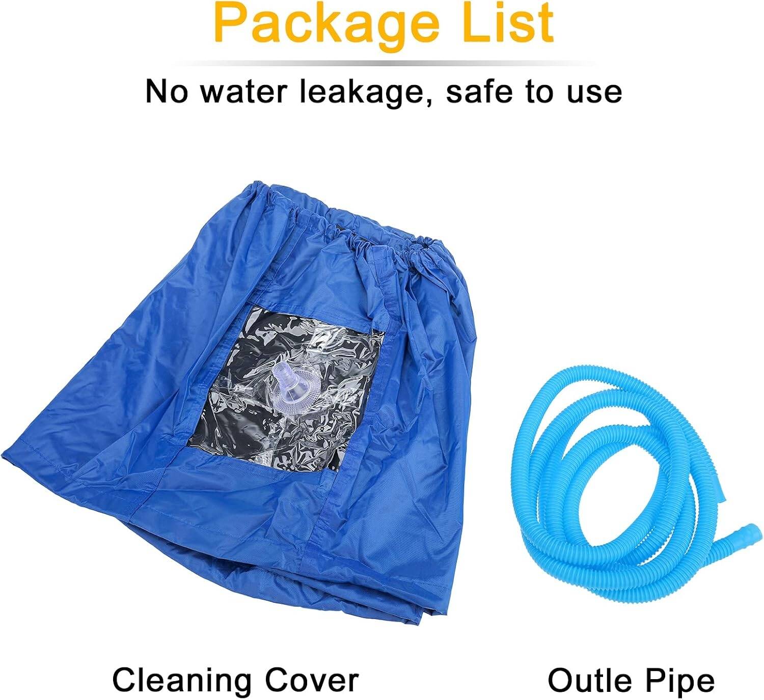 Waterproof Air Conditioner Cleaning Cover with Drain Outlet for AC Washing, Maintenance & Servicing