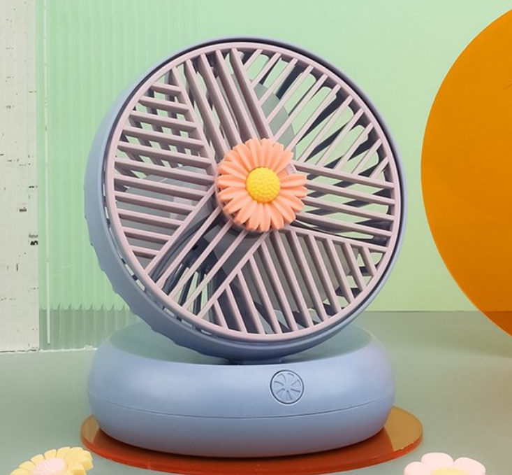 Portable Compact USB Rechargeable Desk Fan with Adjustable Speed