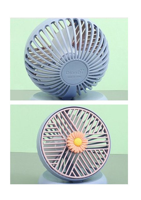 Portable Compact USB Rechargeable Desk Fan with Adjustable Speed
