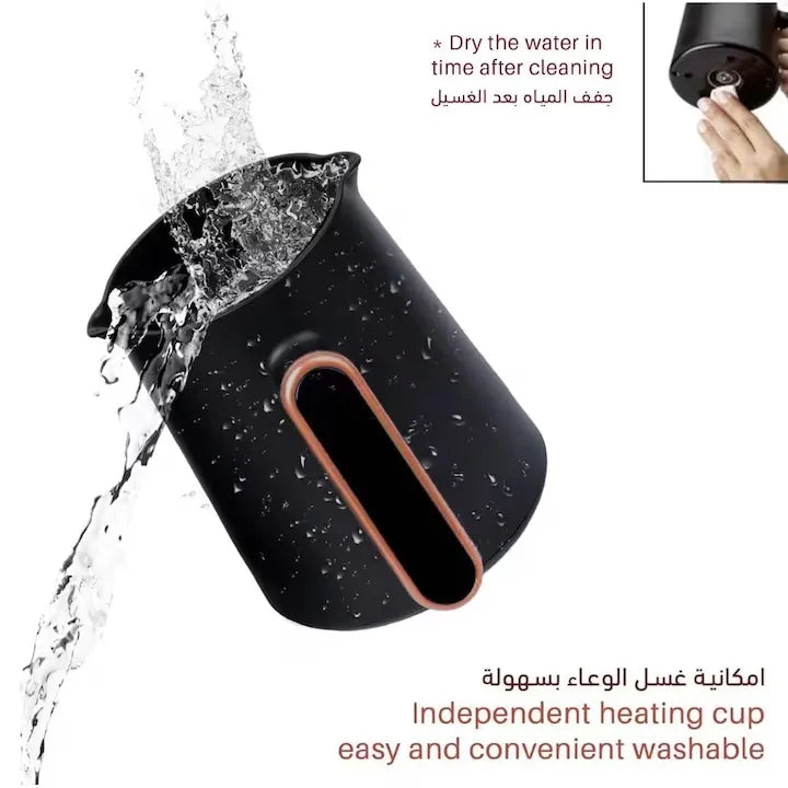 RAF Turkish Coffee & Tea Pot with One-Touch Operation and Anti-Scald Handle - 600W & 300 ml