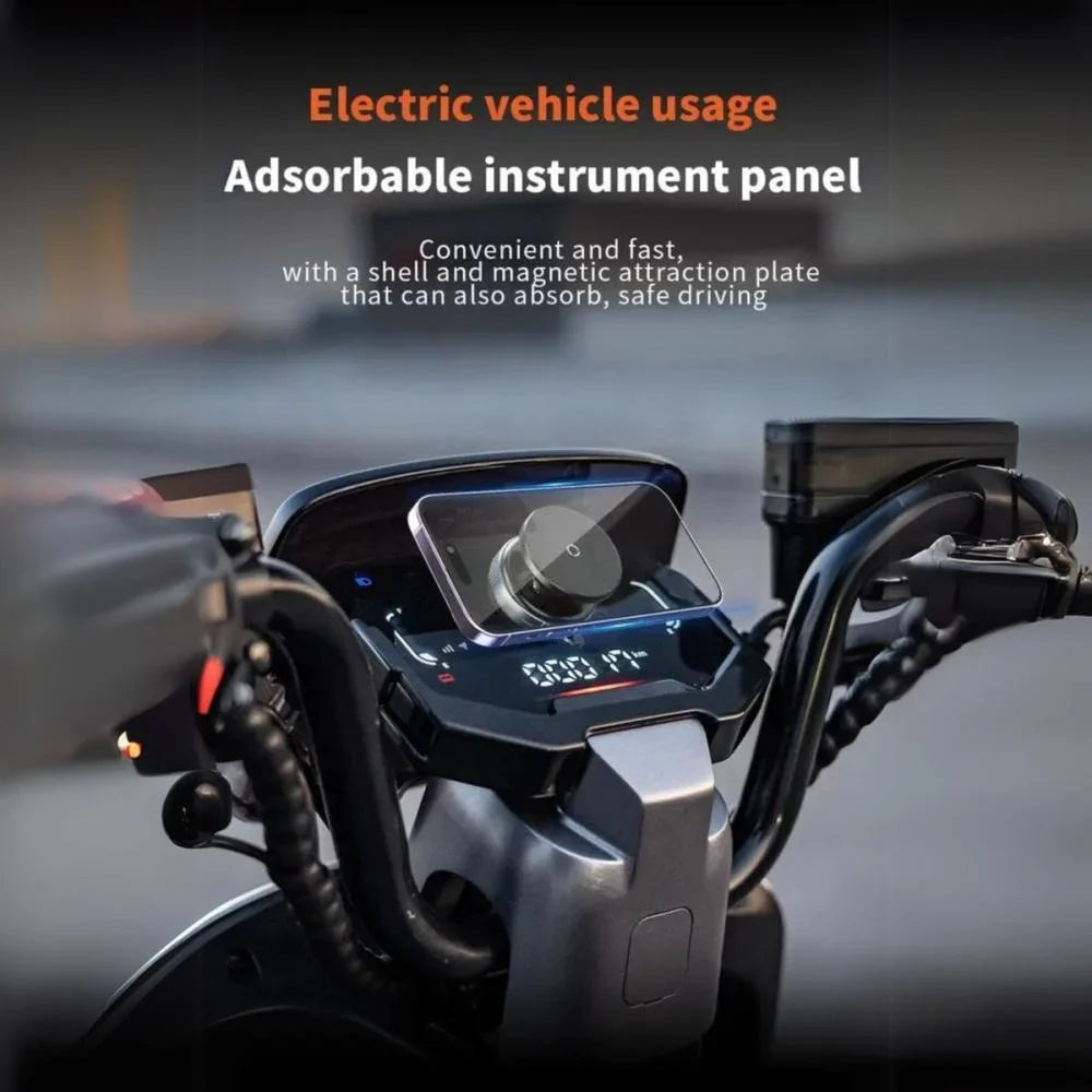 360° Rotatable Magnetic Phone Holder with Strong Vacuum Suction Cup & Universal Compatibility for Car, Desk & Gym