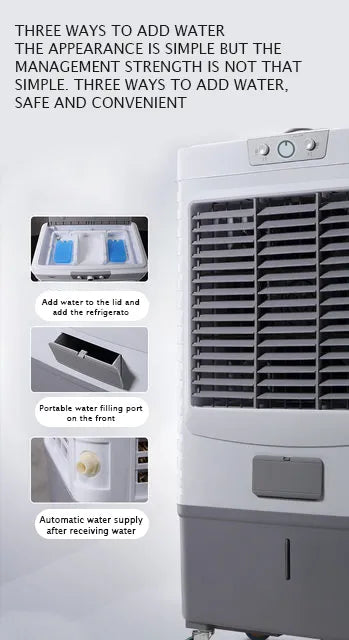 Heavy Duty 70L Air Cooler with Pure Copper Motor, 7000 RPM, Inverter Cooling & Humidifier for Large Spaces - 750W