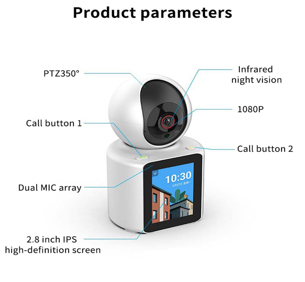 Smart 2MP Full HD WIFI Two-Way Video Calling PT Security Camera with Auto-Tracking