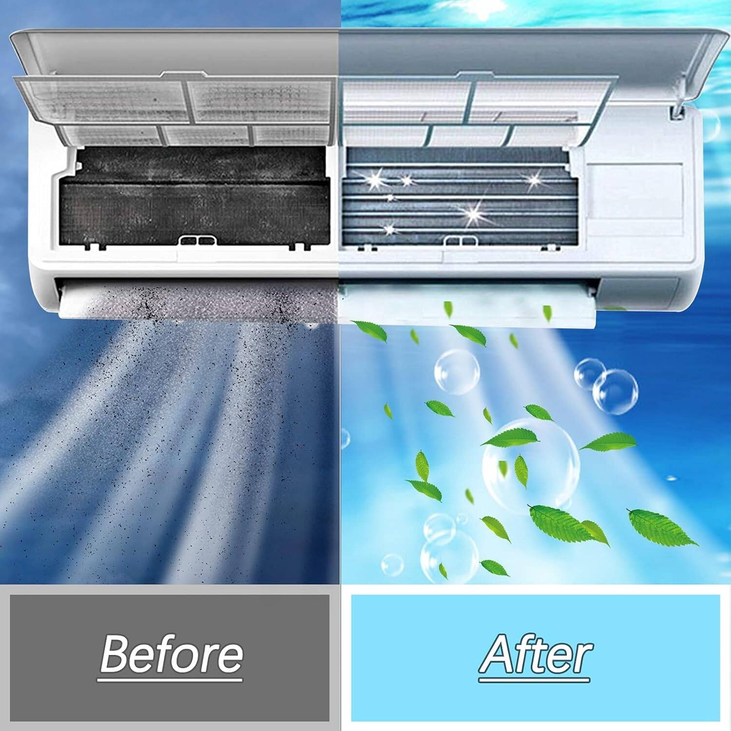 Waterproof Air Conditioner Cleaning Cover with Drain Outlet for AC Washing, Maintenance & Servicing