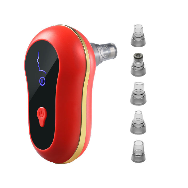 Mini Automatic Blackhead Acne Pore Suction Remover & Skin Cleanser with 3 Suction Modes and 5 Multif