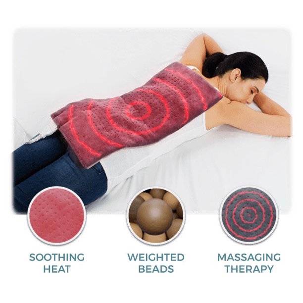 Massaging Heating Weighted Pad for Targeted Muscle and Joint Relief