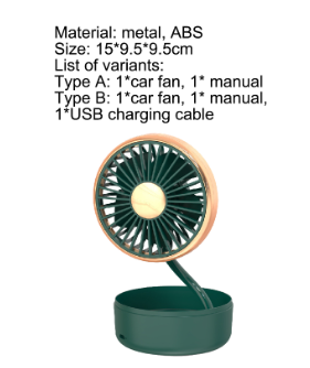 Adjustable Portable Mist Cooling Fan with Adjustable Speed - USB Powered