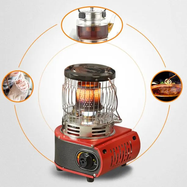 Portable Gas Heater & Stove for Camping, Home & Outdoors