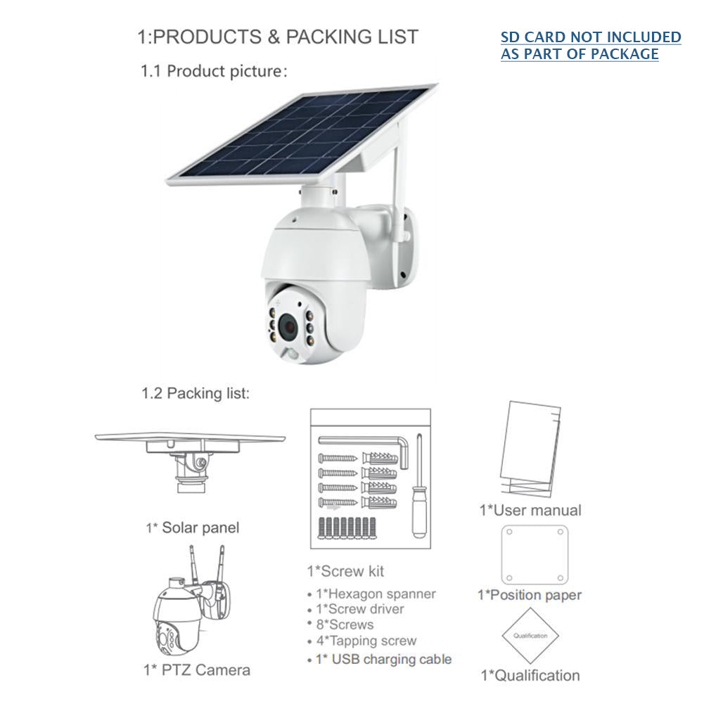 4G Solar Outdoor Wireless 2MP Security Camera with Motion Detection Technology and Real Time Alerts