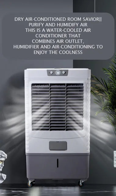 Heavy Duty 70L Air Cooler with Pure Copper Motor, 7000 RPM, Inverter Cooling & Humidifier for Large Spaces - 750W