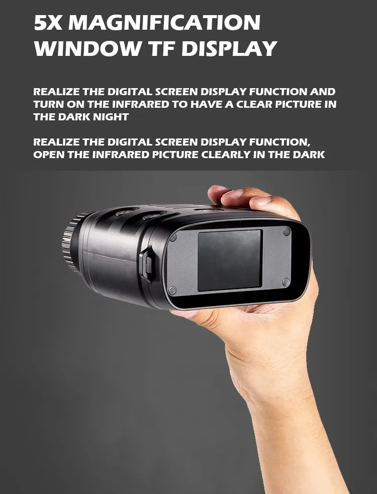 Digital Infrared Night Vision Binoculars with HD Photo & Video Capture & Zooming
